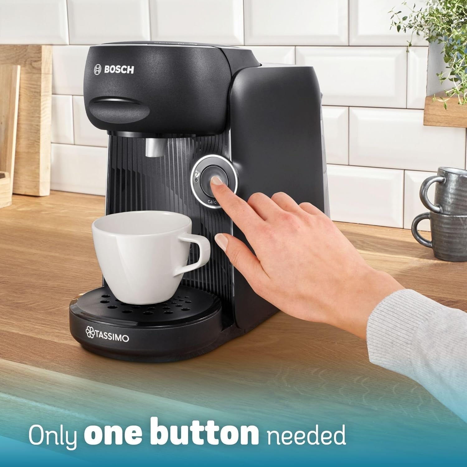 Pod Coffee Machine with One-Touch Brewing | Intensity Boost | Compact 0.7L