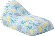 Large Blue Kids Bean Bag Chair with Removable Washable Cover - Durable Seat