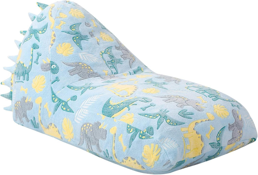 Large Blue Kids Bean Bag Chair with Removable Washable Cover - Durable Seat