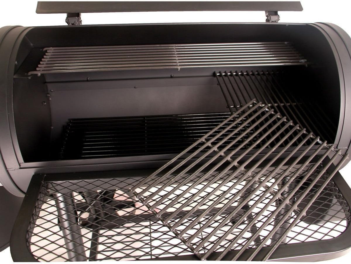 XXXL Charcoal Smoker BBQ Grill | Barrel Offset Barbecue | Dual Chambers