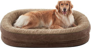 XL Orthopedic Dog Bed 107x81x19cm Memory Foam Washable Brown
