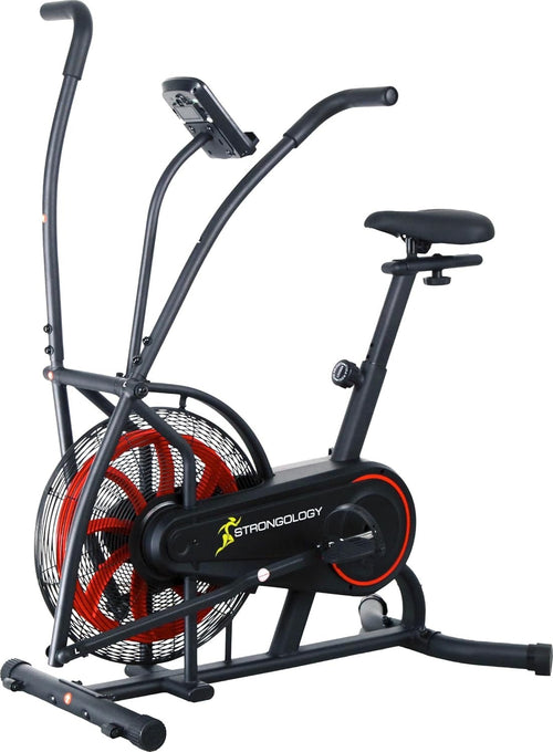 Compact Air Assault Bike Full Body Workout Fan Resistance & LCD Display