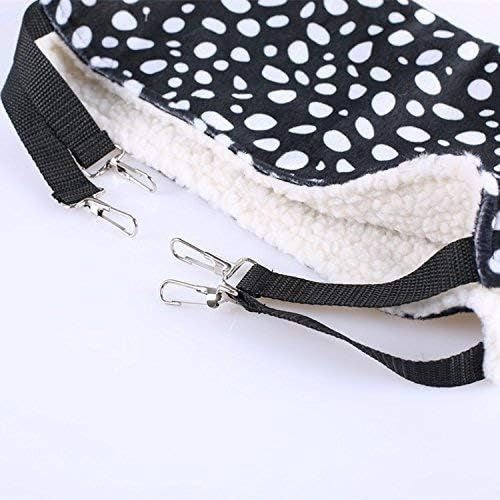 Hanging Pet Hammock for Cats, Ferrets, Rabbits | Soft Fleece Bed Cage Mat