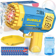 Rocket Bubble Gun 40 Hole LED Kids Bubble Machine
