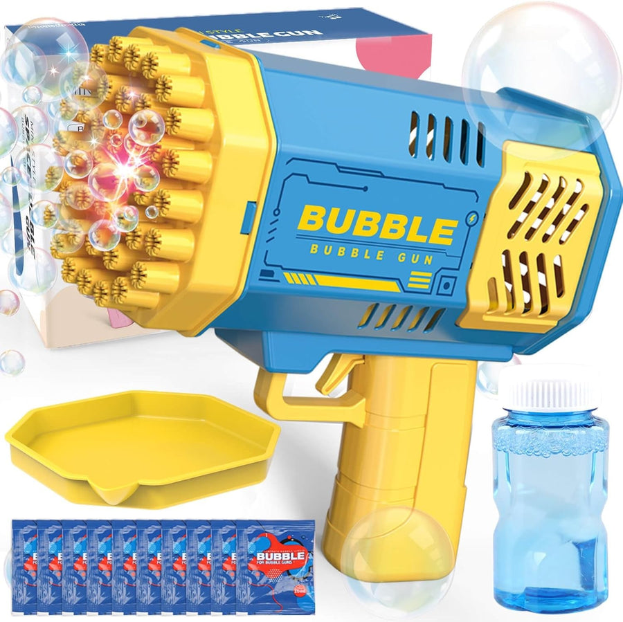 Rocket Bubble Gun 40 Hole LED Kids Bubble Machine