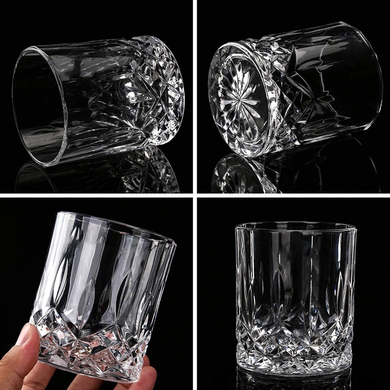 Luxury 5-Piece Whiskey Decanter Set with 4 Crystal Glasses & Gift Box 850ml