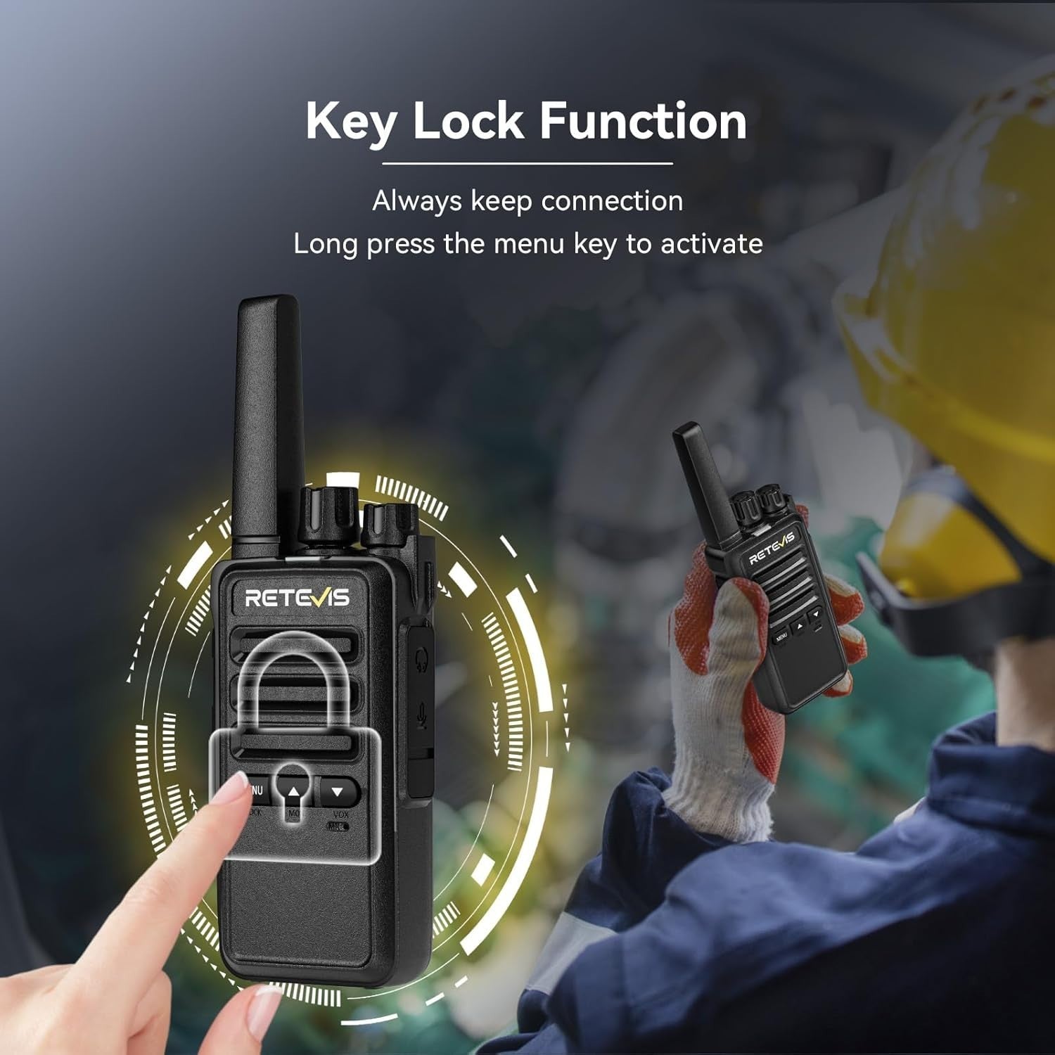 Professional Walkie Talkies 10 Pack PMR446 USB-C 2 Way Radios Charger