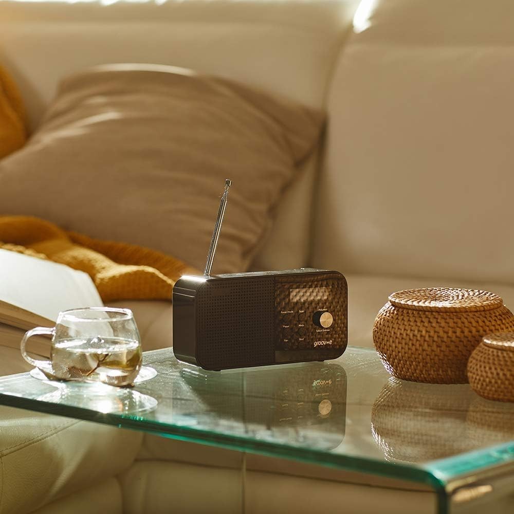 Portable DAB FM Radio Bluetooth Alarm LCD 20 Presets