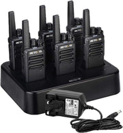 Professional Walkie Talkies 6 Pack Long Range 2 Way Radio Charger VOX