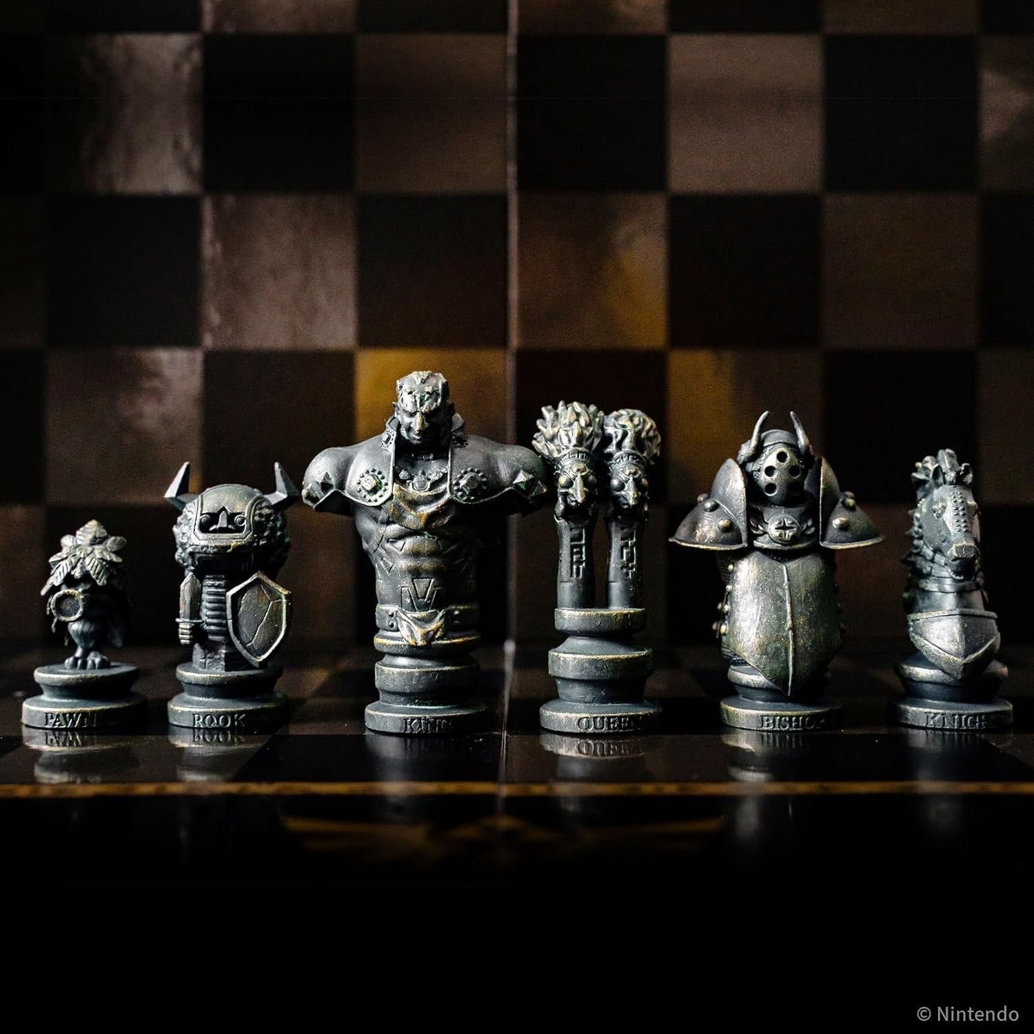 Luxury Zelda Style Fantasy Chess Set | Hero vs Villain Pieces | Collector Board