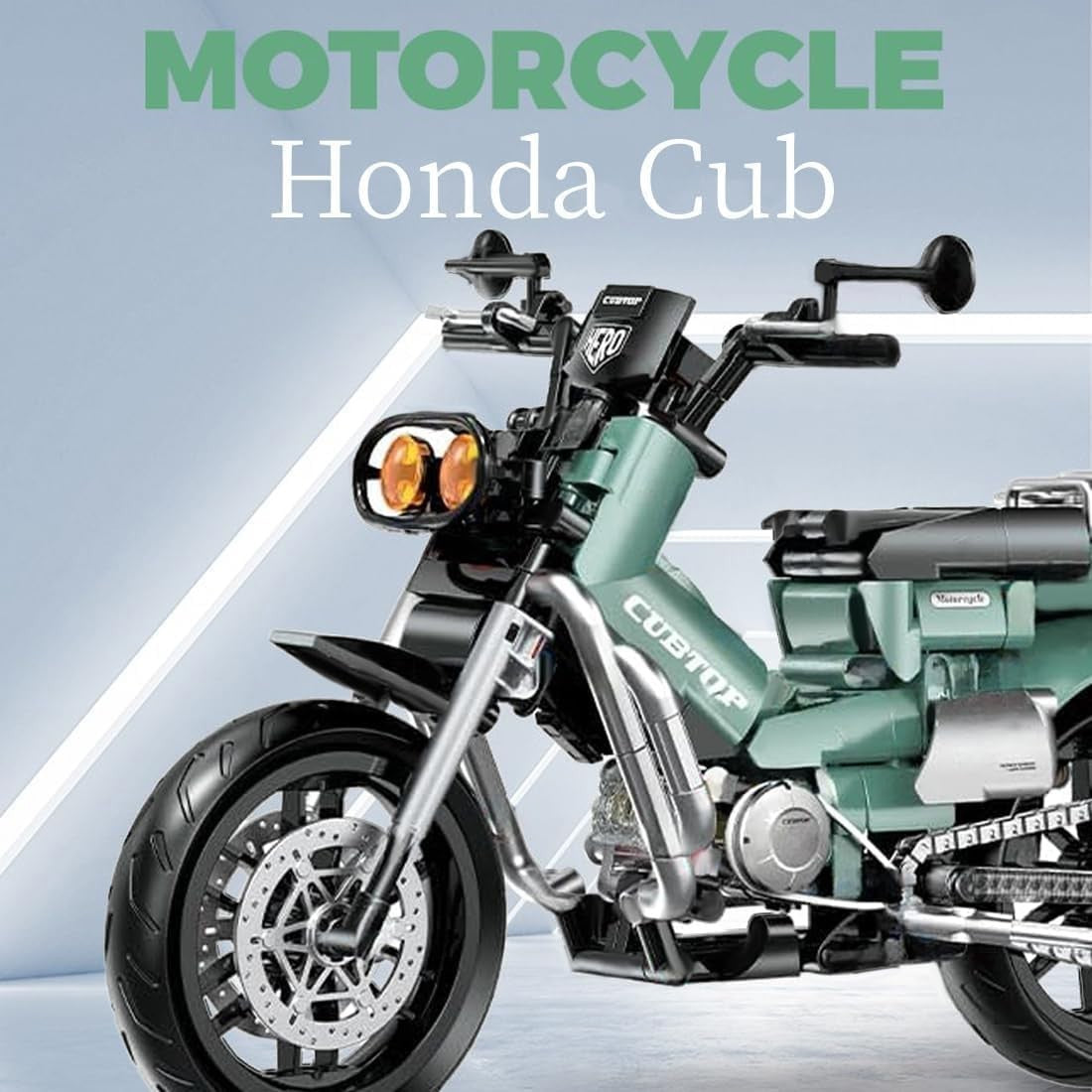 Motorcycle Building Kit 628 PCS | Realistic Racing Model Display Toy