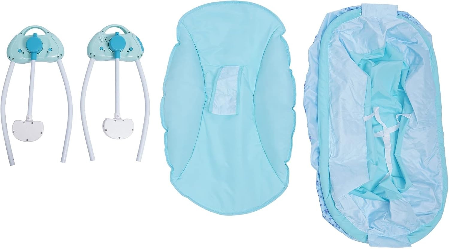 Electric Baby Cradle Swing with Bluetooth Music Timer Remote Travel Bassinet
