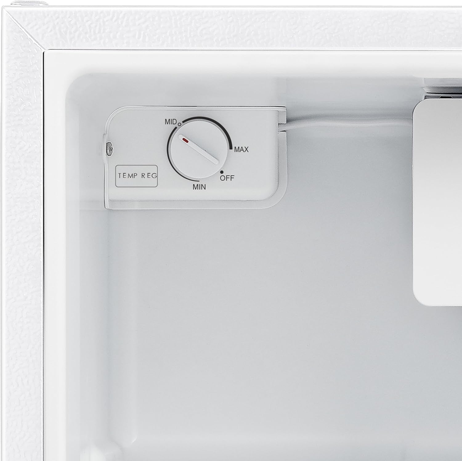 Mini Fridge 45L Compact Table Top Adjustable Thermostat Reversible White
