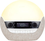 White Sunrise Wake Up Light Alarm Clock FM Radio Bluetooth Sleep Lamp