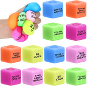 42pcs Slow Rising Stress Cubes Mini Squeeze Fidget Anxiety Relief