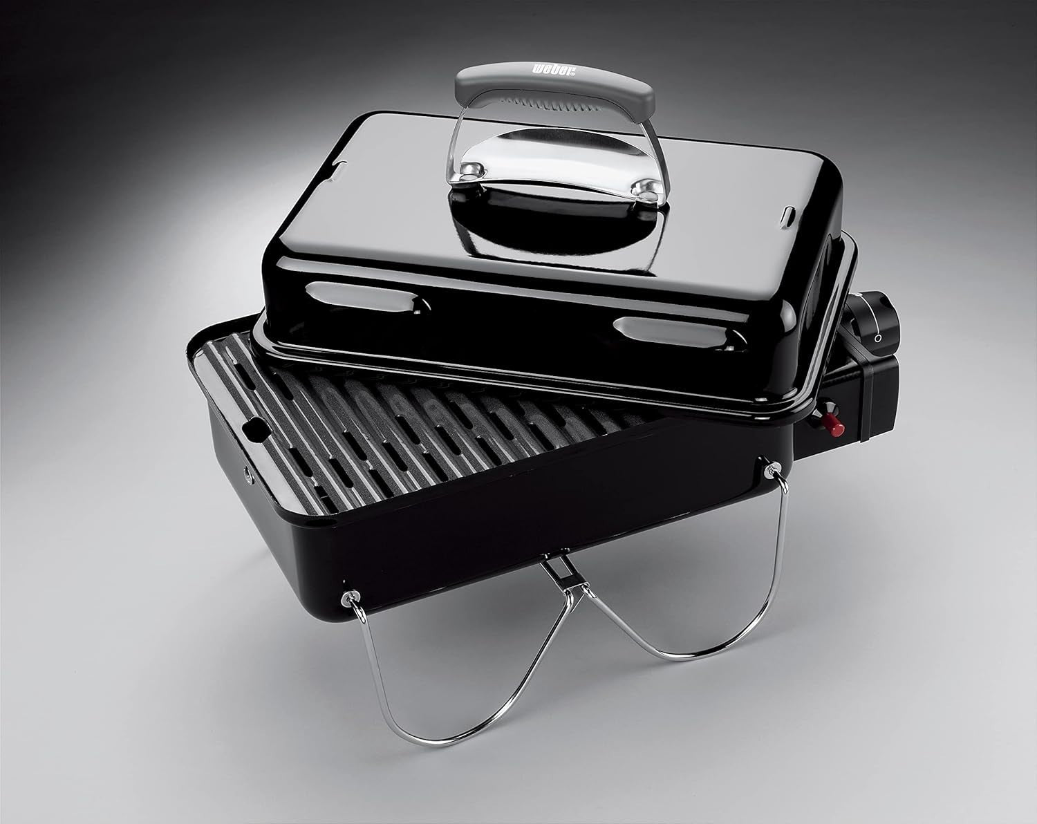 Portable Gas BBQ Grill with Push Ignition – Compact Folding Travel Barbecue