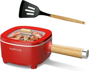 Electric Hot Pot Multi-Cooker 2L Non-Stick Ceramic Pan Portable Cooking