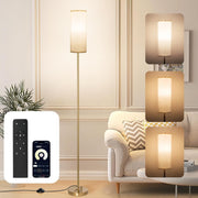 Modern Floor Lamp with Remote App Control Dimmable Reading Light Gold