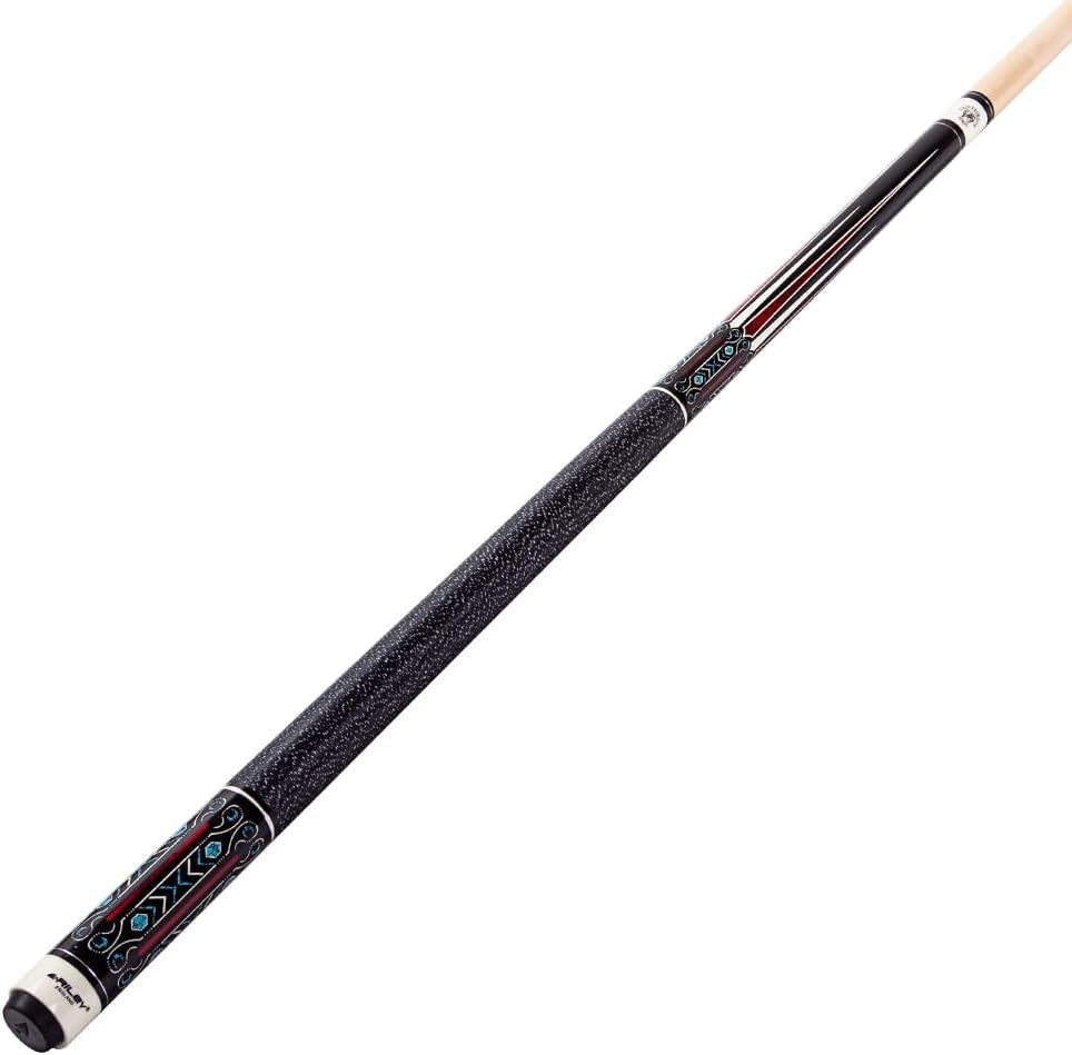 58" American Pool Cue 13mm Tip Linen Wrap Maple Shaft w/ Hard Case