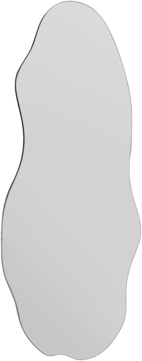 Frameless Full Length Wall Mirror 180x80cm Arched, Polished Edge