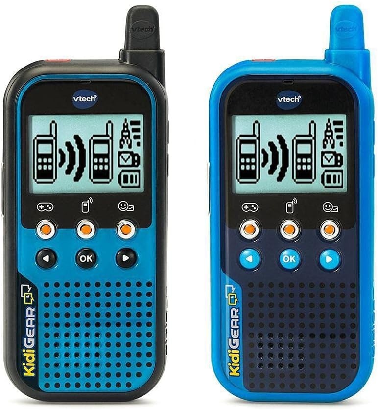 Kids Walkie Talkies 65ft Range Digital Screen Voice Effects Outdoor Toy