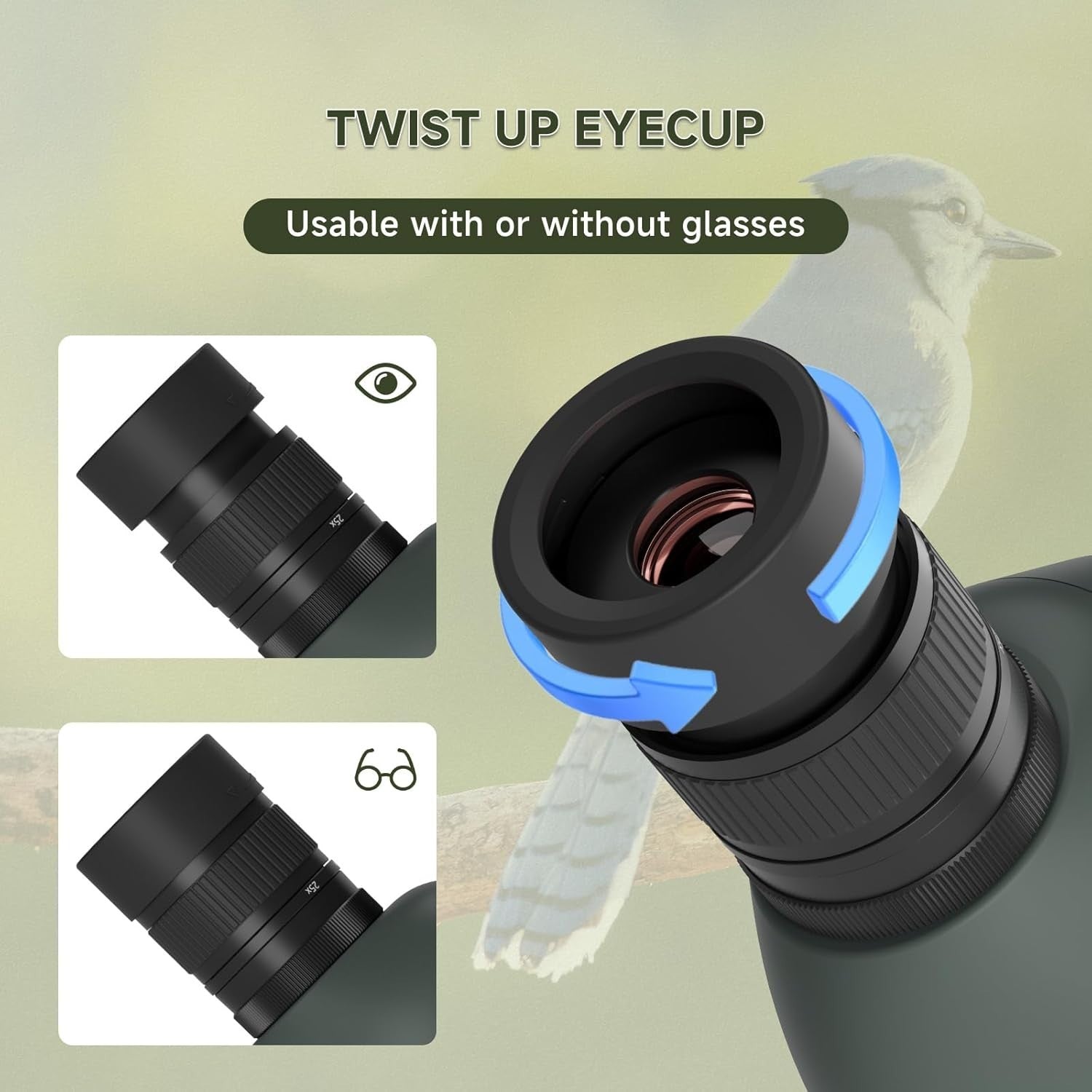 SV28 25-75x100 Black Spotting Scope HD Bak4 FMC Tripod