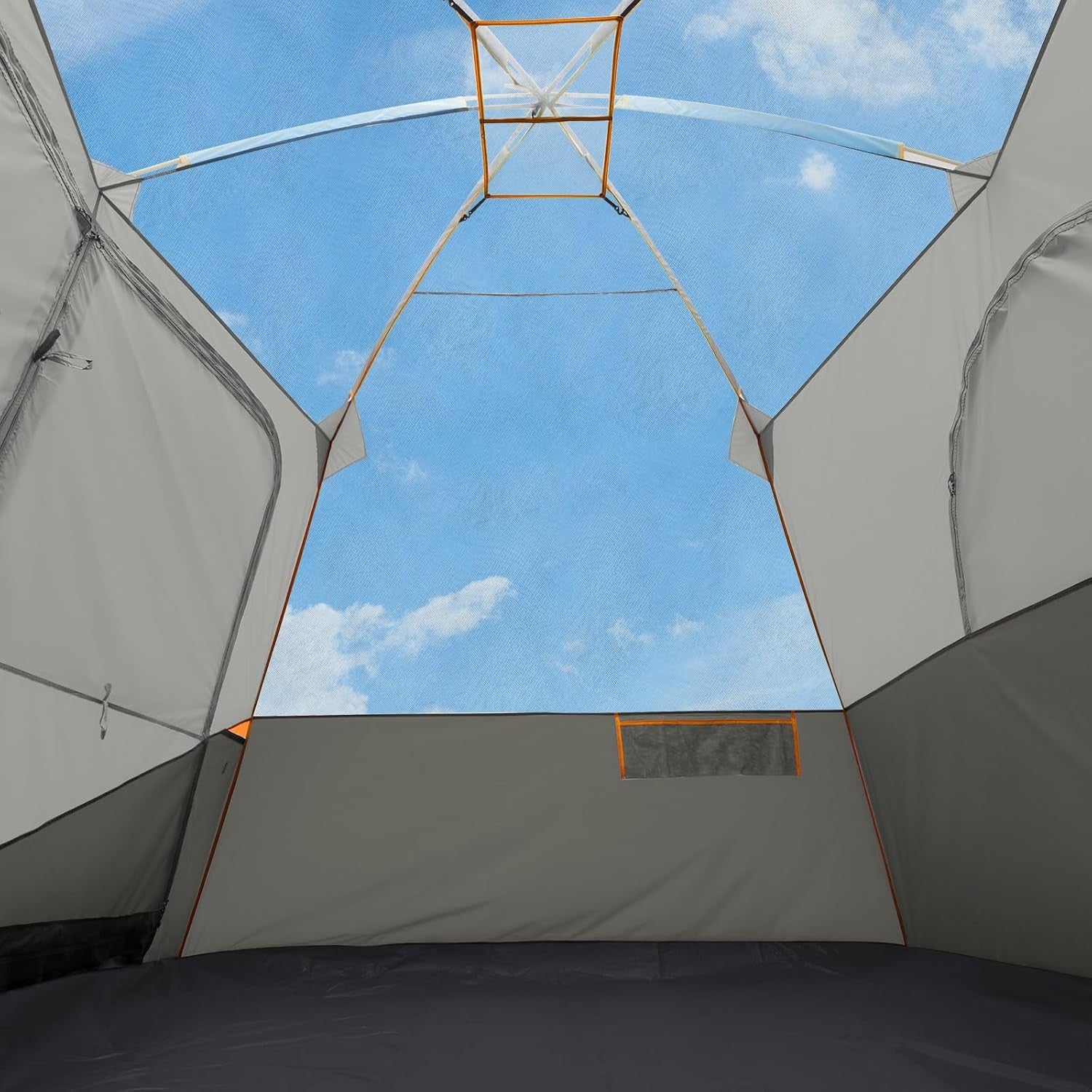 6 Person Waterproof Family Camping Tent Easy Setup Ground Mat