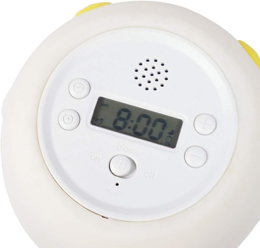 Cute Chicken Night Light Alarm Clock LED Snooze Rechargeable Yellow