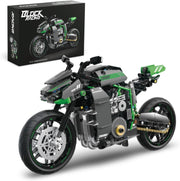 460-Piece Motorcycle Building Kit with Full-Color Instructions & Display