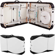 Adjustable Portable Folding Massage Table With Headrest & Carry Bag