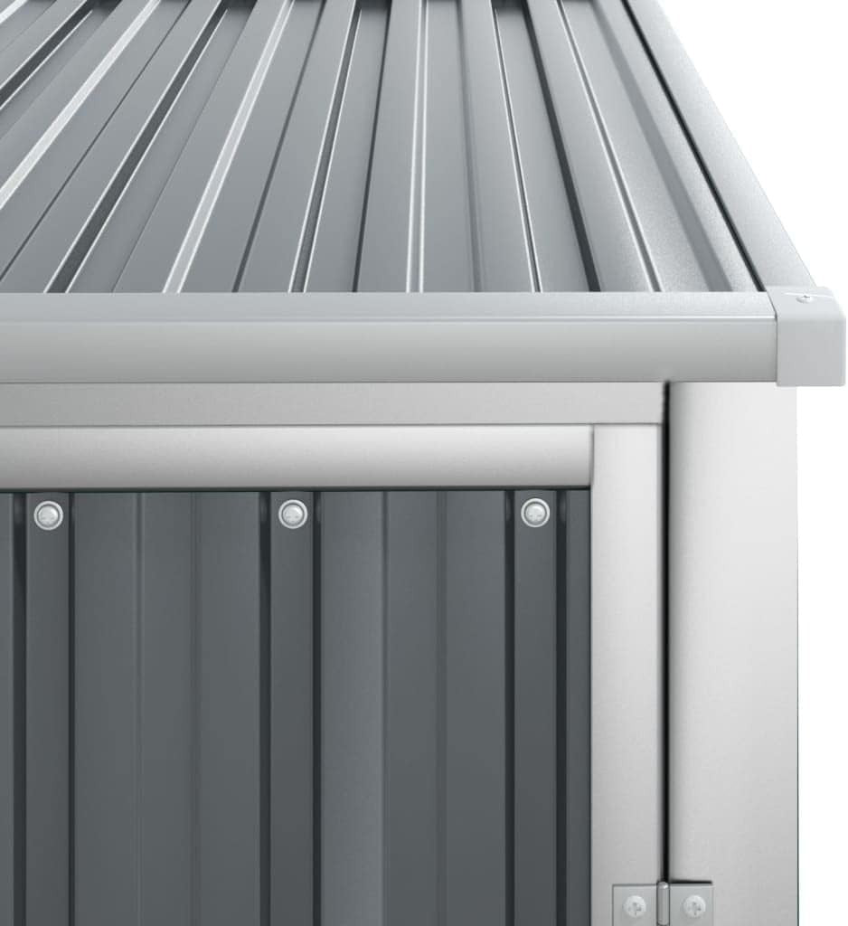 88x89x161cm Metal Garden Tool Shed Galvanised Steel Outdoor Storage