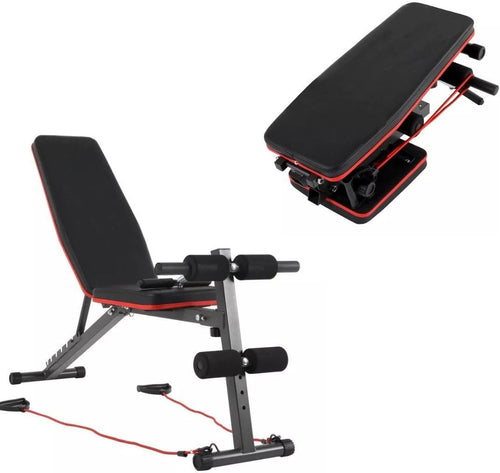 Foldable Adjustable Incline Decline Workout Bench Home Strength Trainer