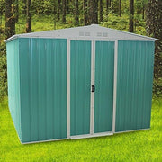 8x6 ft Metal Garden Shed Heavy Duty Lockable Outdoor Storage
