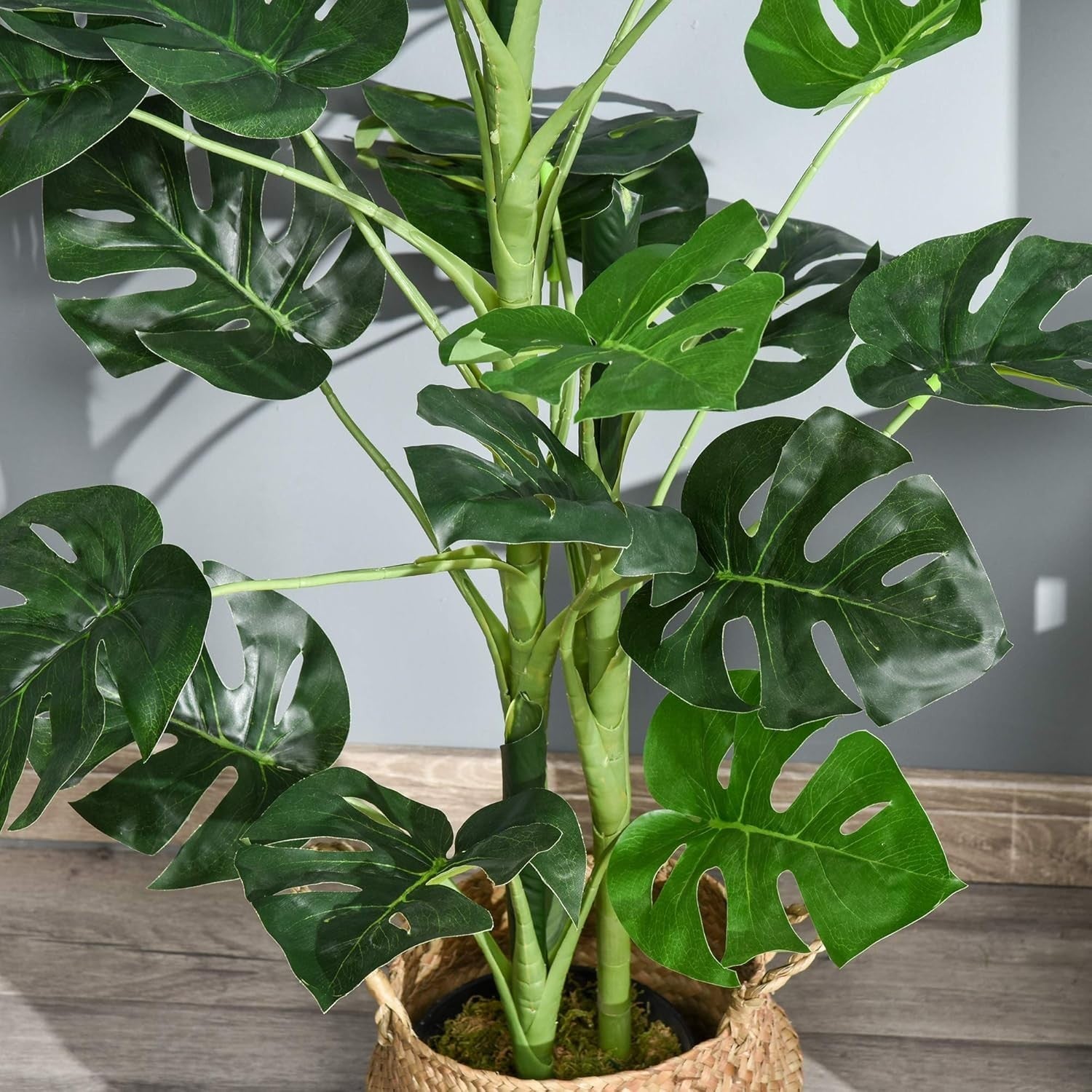 3.3FT Artificial Monstera Tree Potted Indoor Plant Tropical Green Home Decor