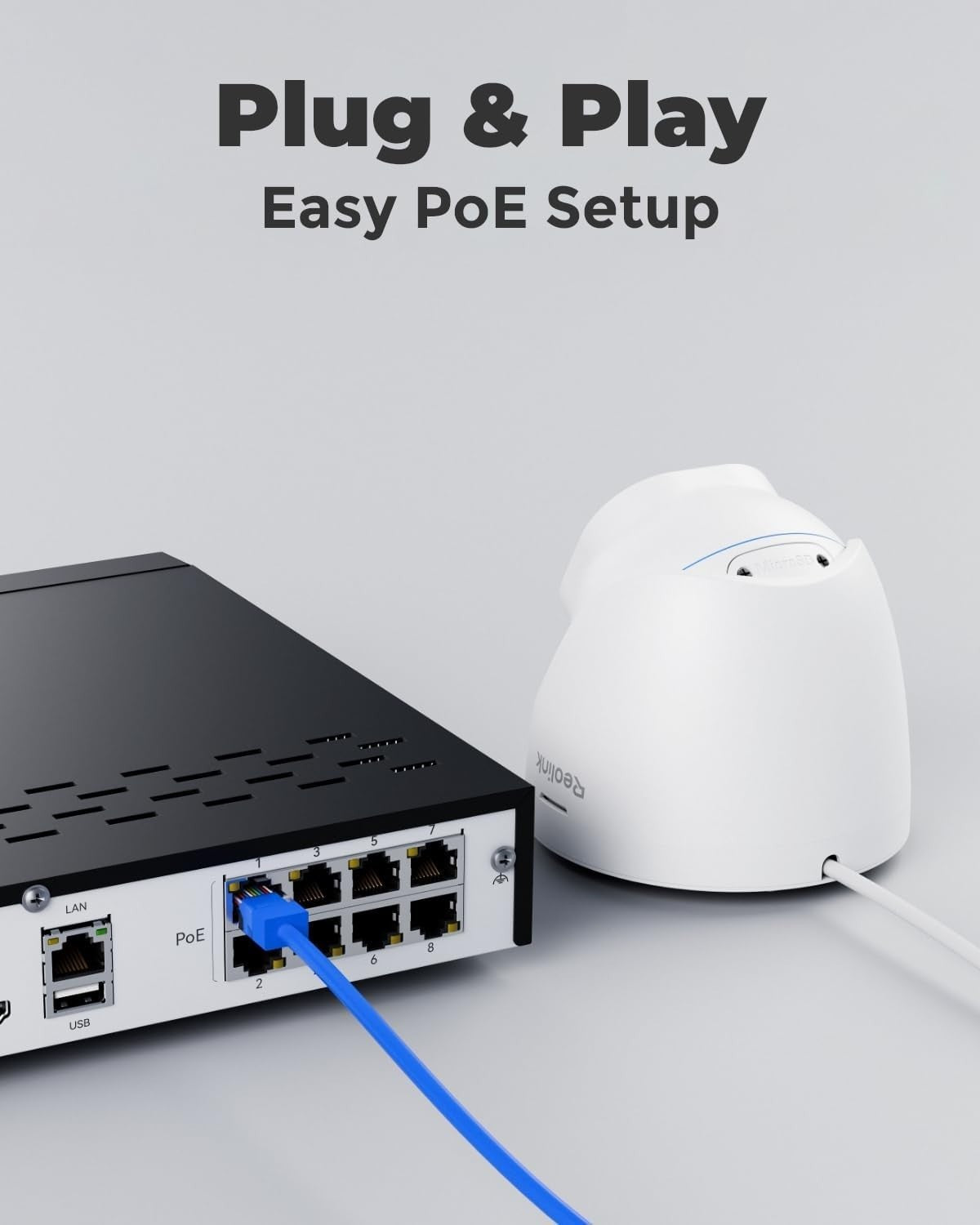4K PoE CCTV Security System 8CH NVR 2TB HDD 4 Camera AI Detect