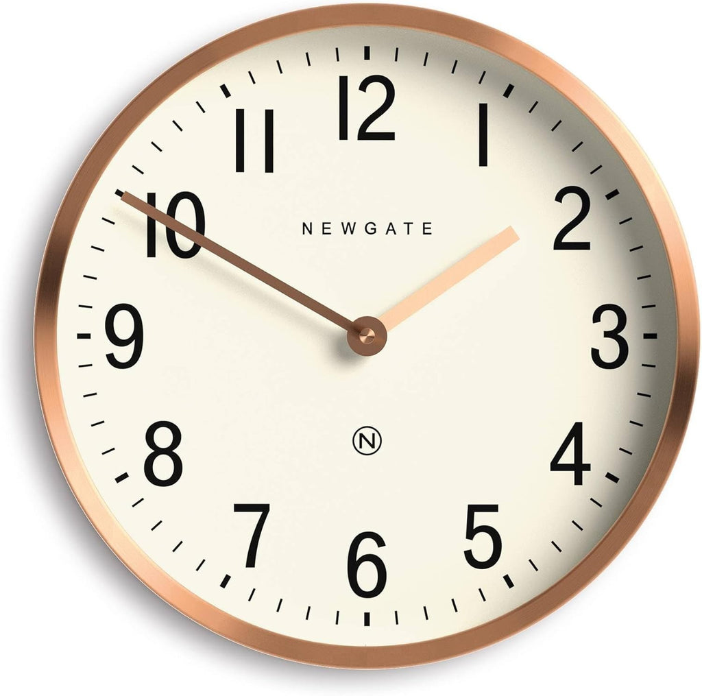 30cm Copper Wall Clock Silent Sweep Retro Modern Office Kitchen Decor
