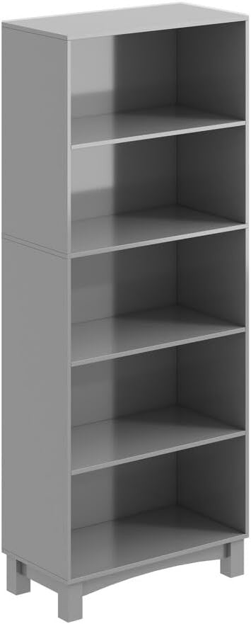 5/6 Tier Wooden Bookcase Tall Storage Shelving Unit for Home Office Display