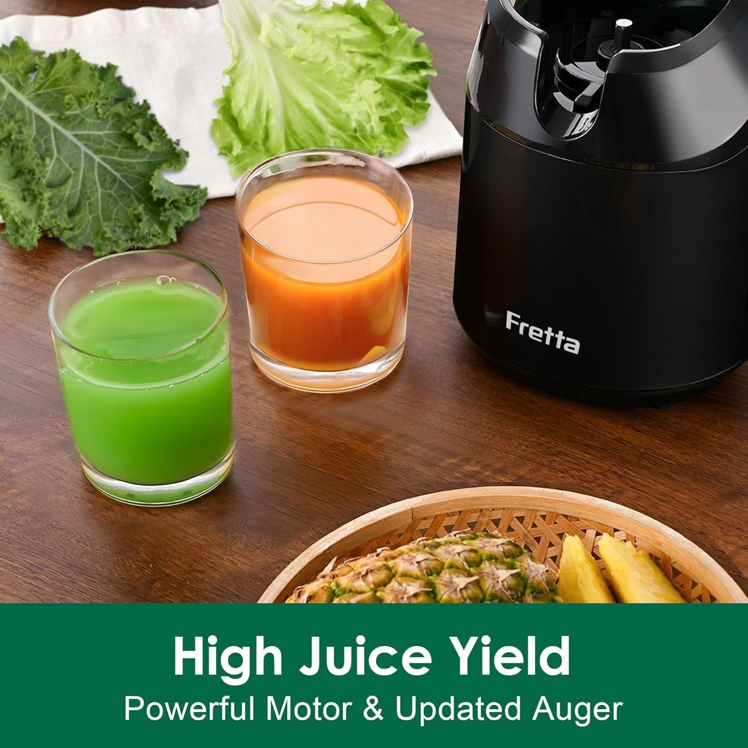 Cold Press Juicer 135mm Wide Chute 250W Slow Masticating BPA Free