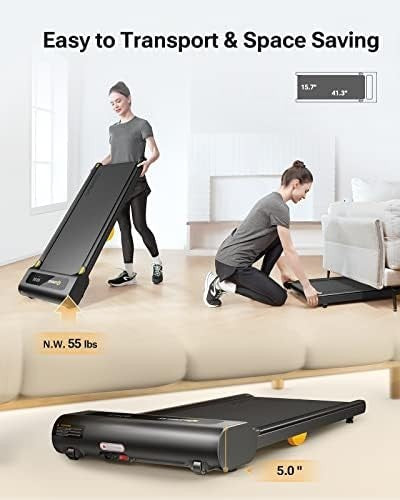 Compact Under Desk Treadmill Walking Pad 0.6-4mph Home Office