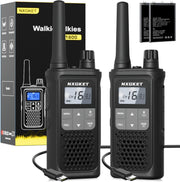 PMR446 Walkie Talkies 2 Pack Long Range 5KM Rechargeable VOX Radio