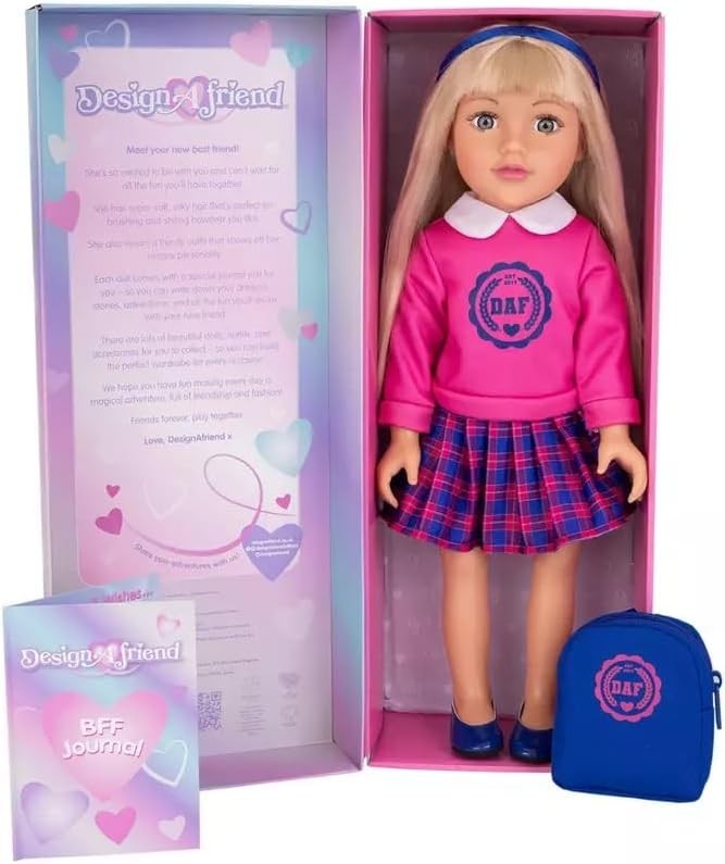 46cm School Fashion Doll Outfit Diary Gift Box Play Set