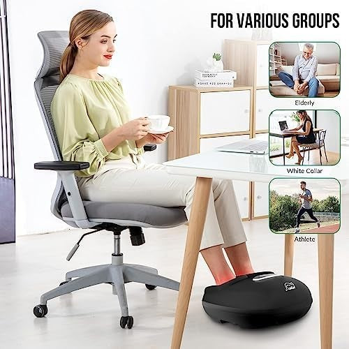 Shiatsu Foot Massager with Heat, Deep Kneading, Compression & Vibration