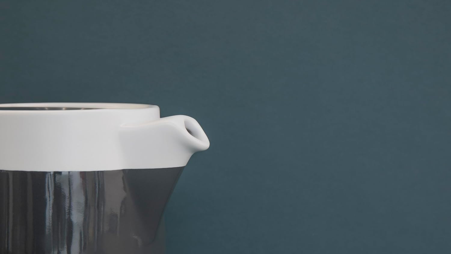 Ceramic Teapot with Infuser 1.2L Grey Loose Leaf Tea Pot 4 Cup