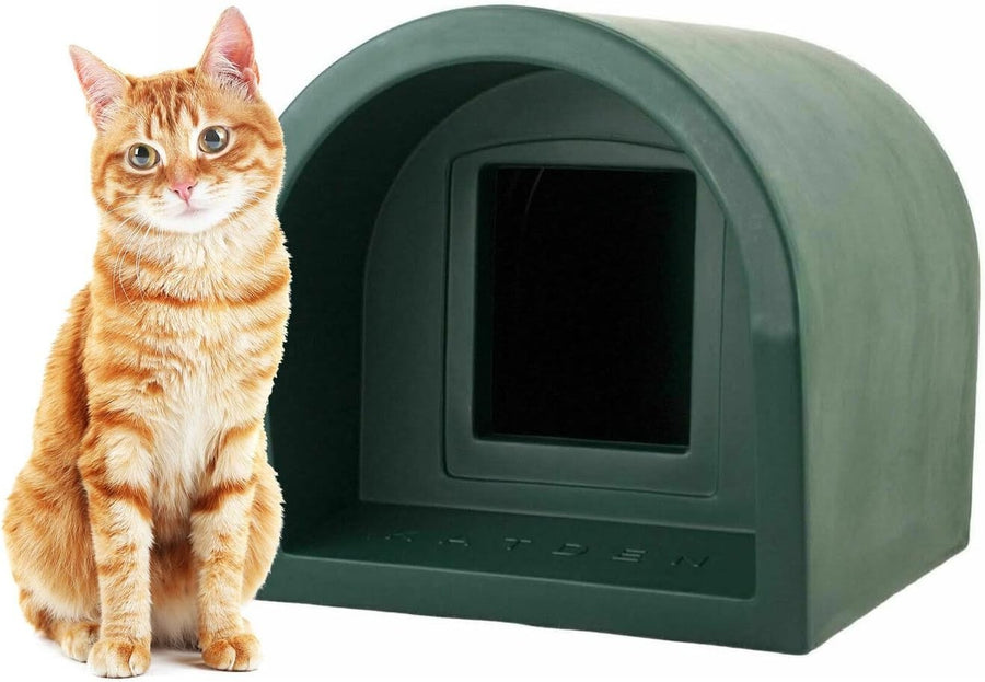 Waterproof Outdoor Cat Shelter Kennel 55x40x41cm Weatherproof Plastic
