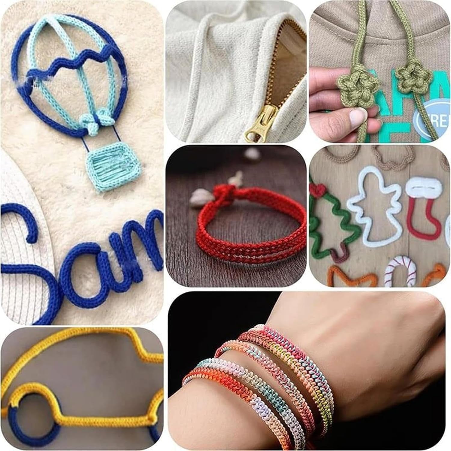 Automatic French Knitting Machine Hand Loom Cord Maker DIY Crafts