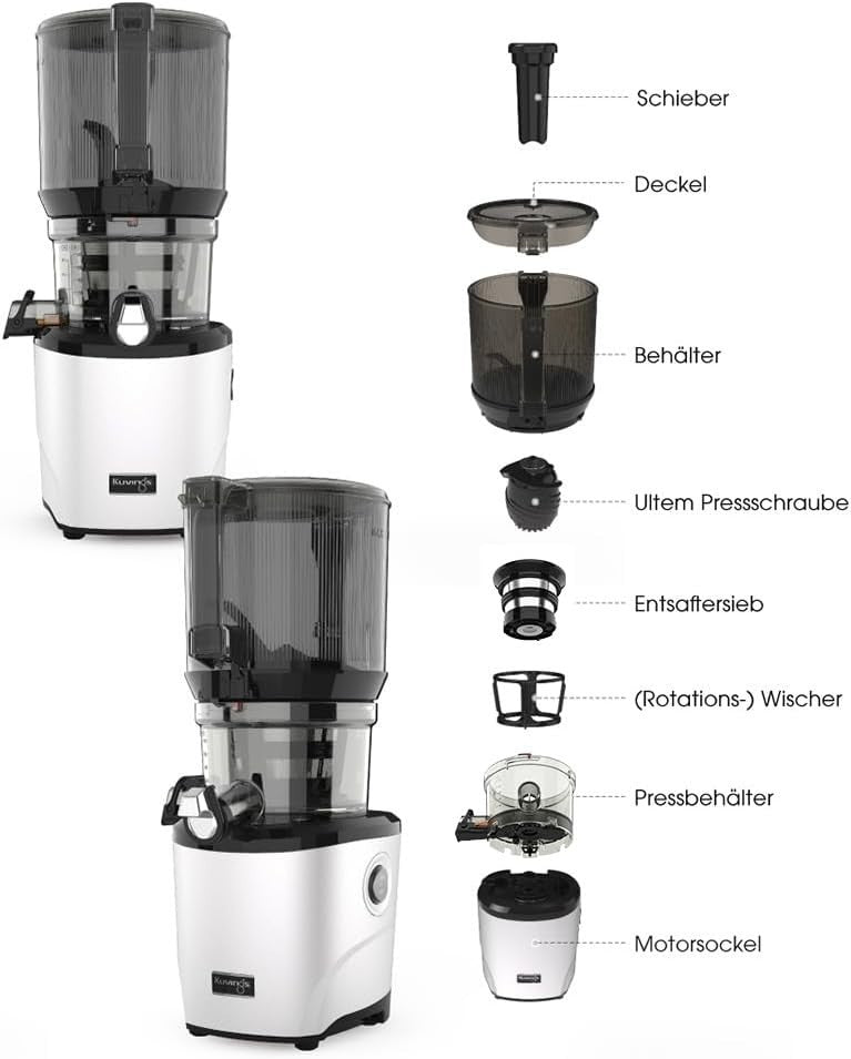 Large Hopper Cold Press Juicer 3L Auto Feed Quiet 200W High Yield