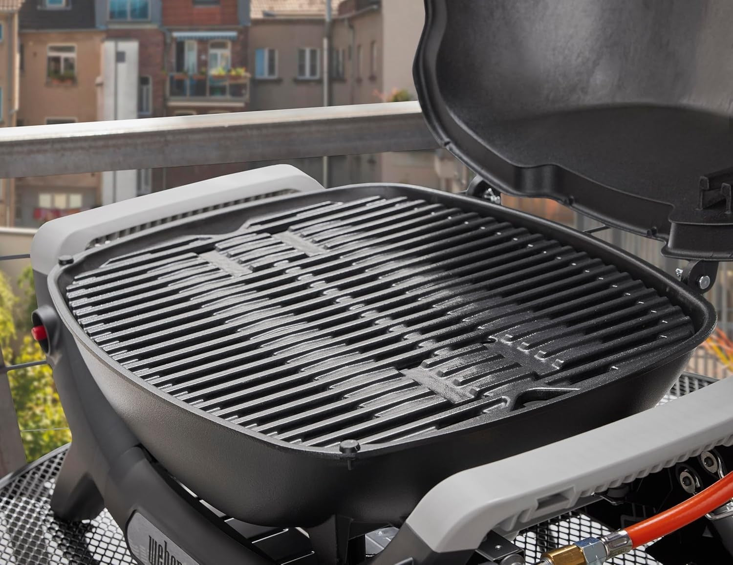 Portable Gas BBQ Grill Cast Iron Grates Outdoor Camping Patio Balcony Compact