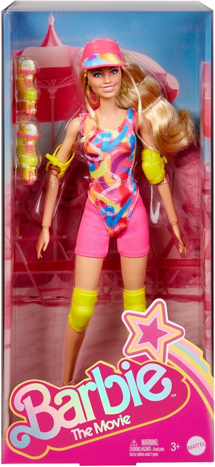 Movie Skater Fashion Doll Neon Outfit Inline Skates Collectible