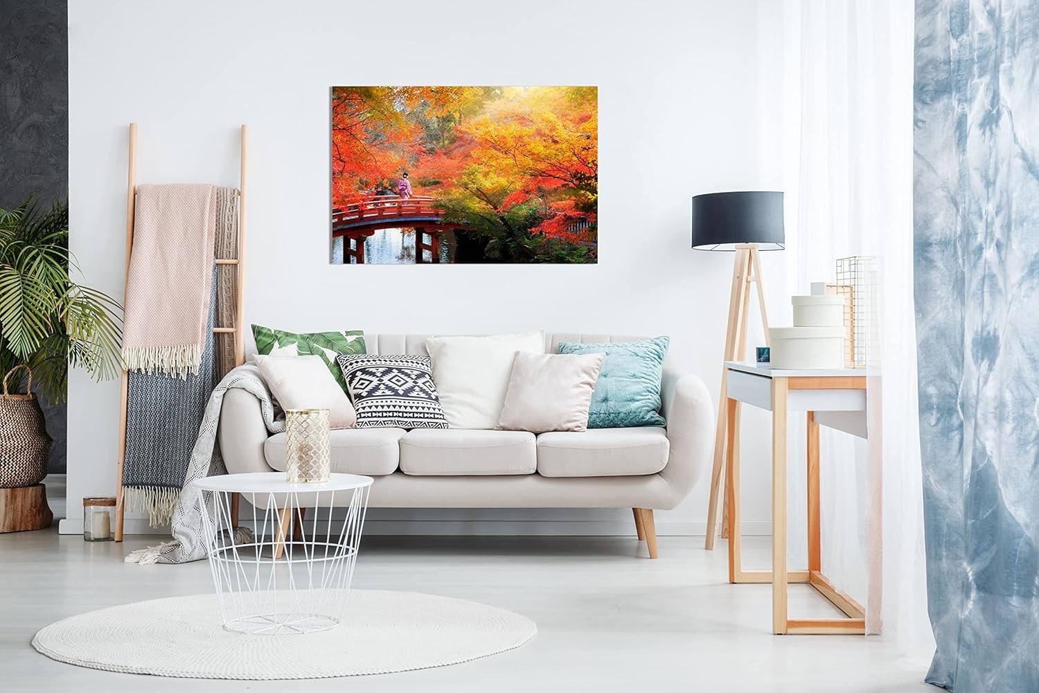 Japanese Autumn Leaves Canvas Wall Art Large Scenic Landscape Home Decor 76x51cm