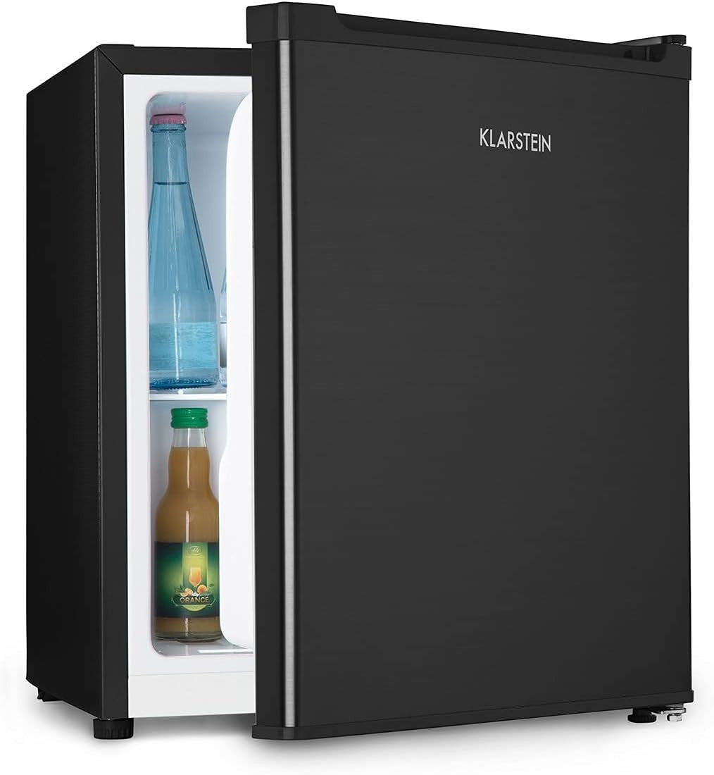 Mini Fridge 46L Portable Black Quiet Adjustable Shelf Compact Freestanding